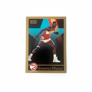 SkyBox Dominique Wilkins Basketball Card - Gold and Red